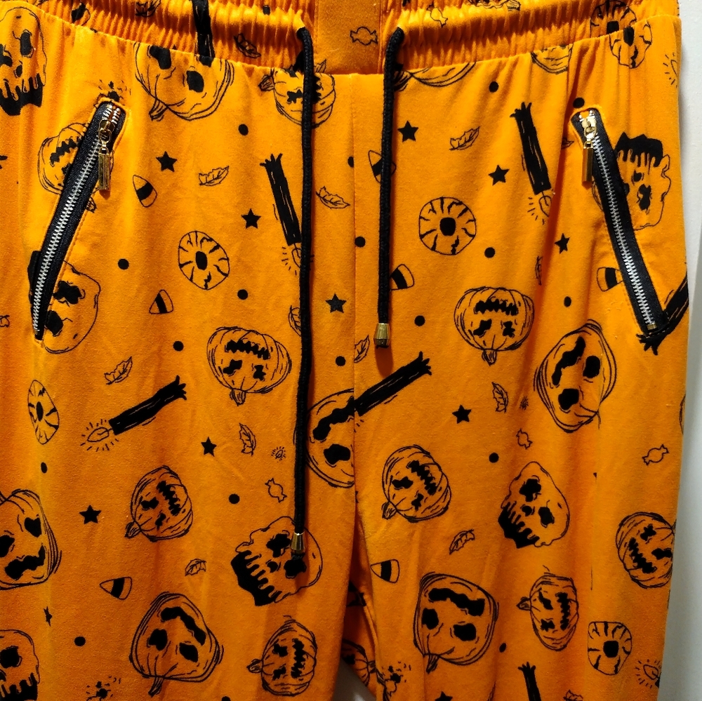 Halloween pants joggers with pumpkins
